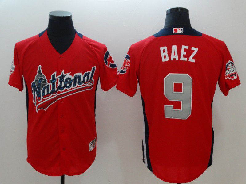 Men Chicago Cubs #9 Baez Orange All star MLB Jerseys->women nfl jersey->Women Jersey